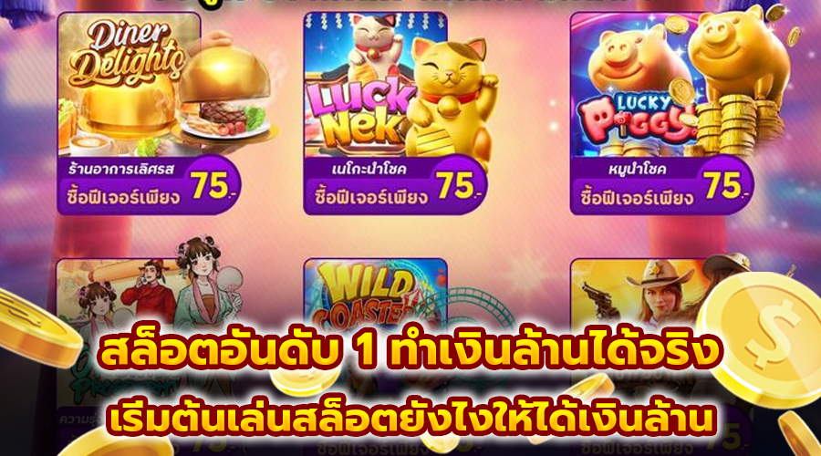 สล็อตอันดับ 1 ทำเงินล้านได้จริง